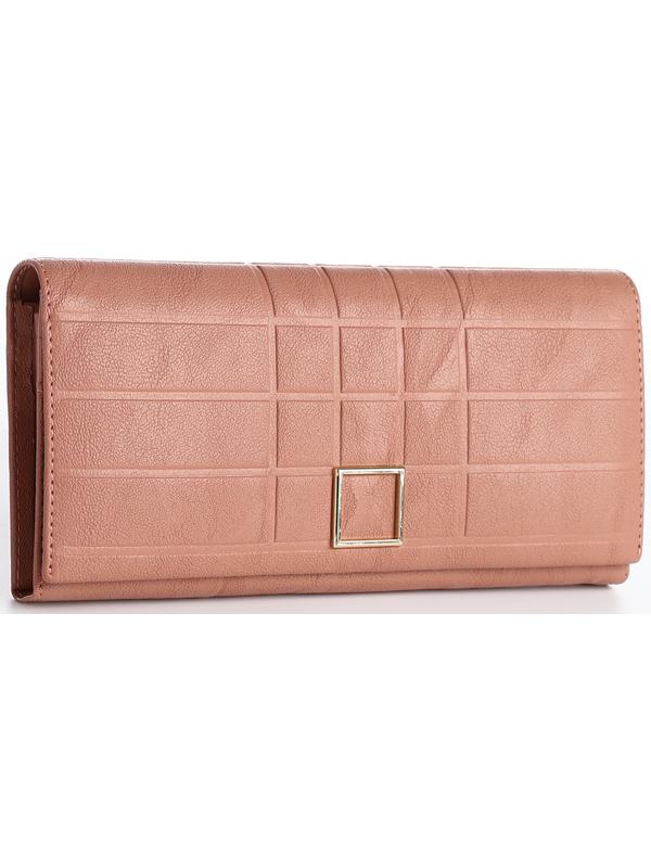 Кошелёк на магните, цвет пудровый