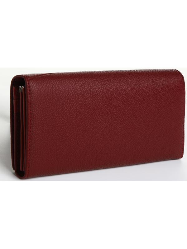 Кошелёк на магните, цвет бордовый