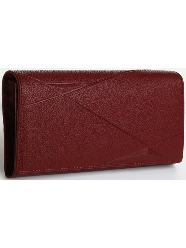 Кошелёк на магните, цвет бордовый
