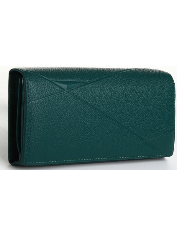 Кошелёк на магните, цвет зелёный