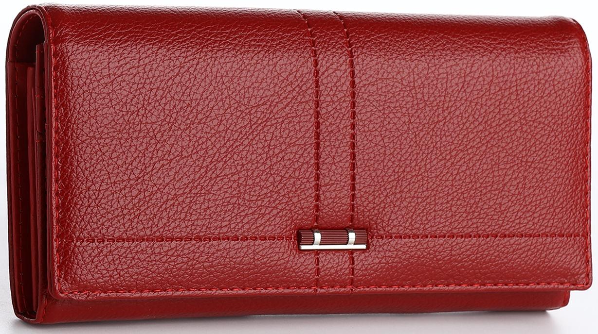 Кошелёк на магните, цвет красный