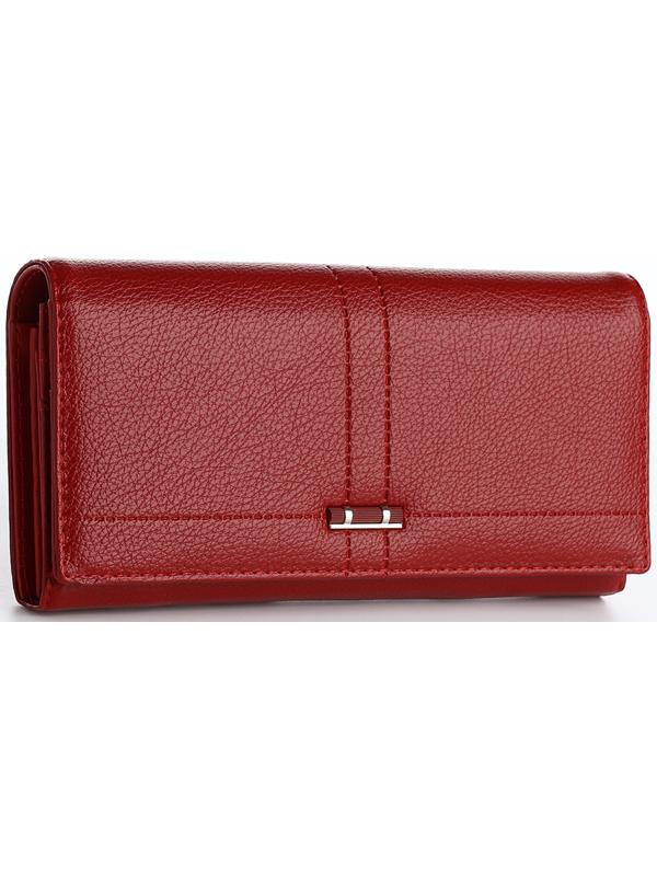 Кошелёк на магните, цвет красный