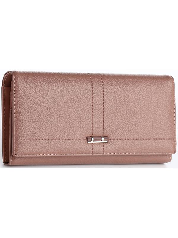 Кошелёк на магните, цвет пудровый