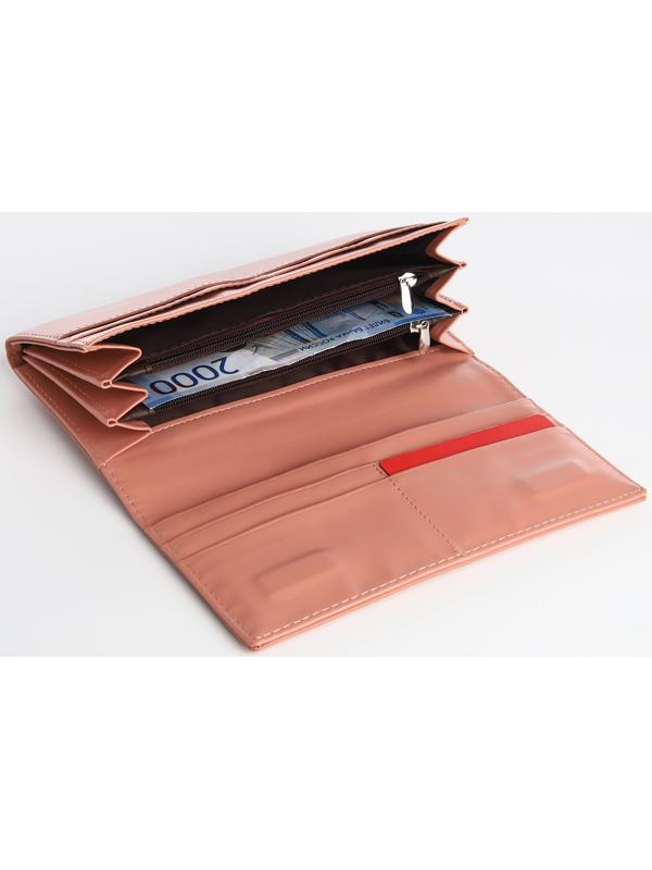 Кошелёк на магните, цвет розовый