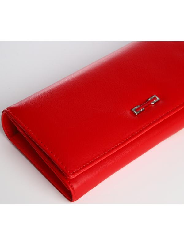 Кошелёк на магните, цвет красный