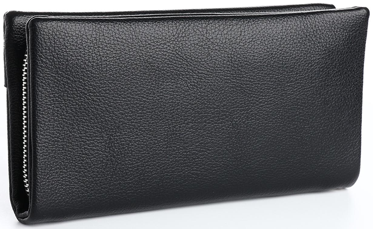 Кошелёк на молнии, цвет чёрный