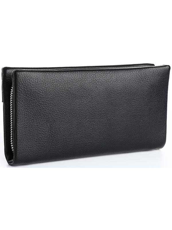 Кошелёк на молнии, цвет чёрный