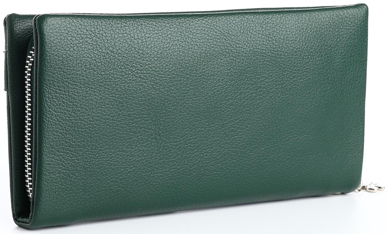 Кошелёк на молнии, цвет зелёный