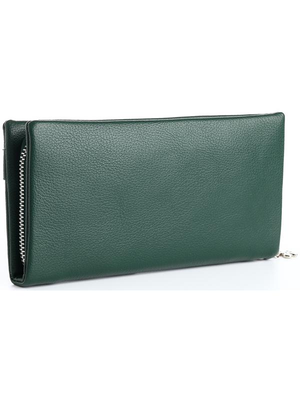 Кошелёк на молнии, цвет зелёный