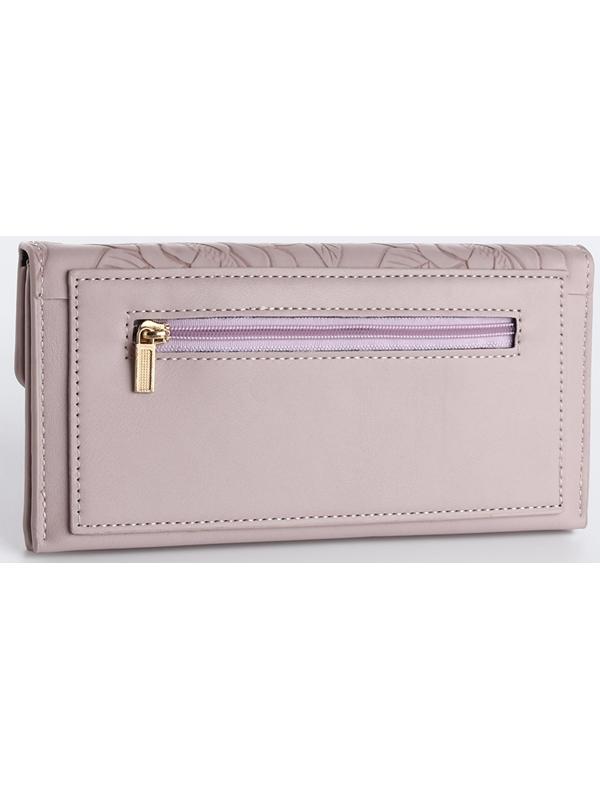 Кошелёк на кнопке, цвет сиреневый