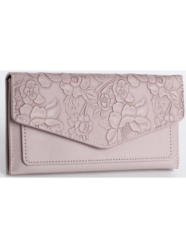 Кошелёк на кнопке, цвет сиреневый