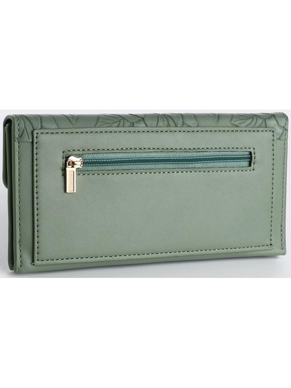 Кошелёк на кнопке, цвет зелёный