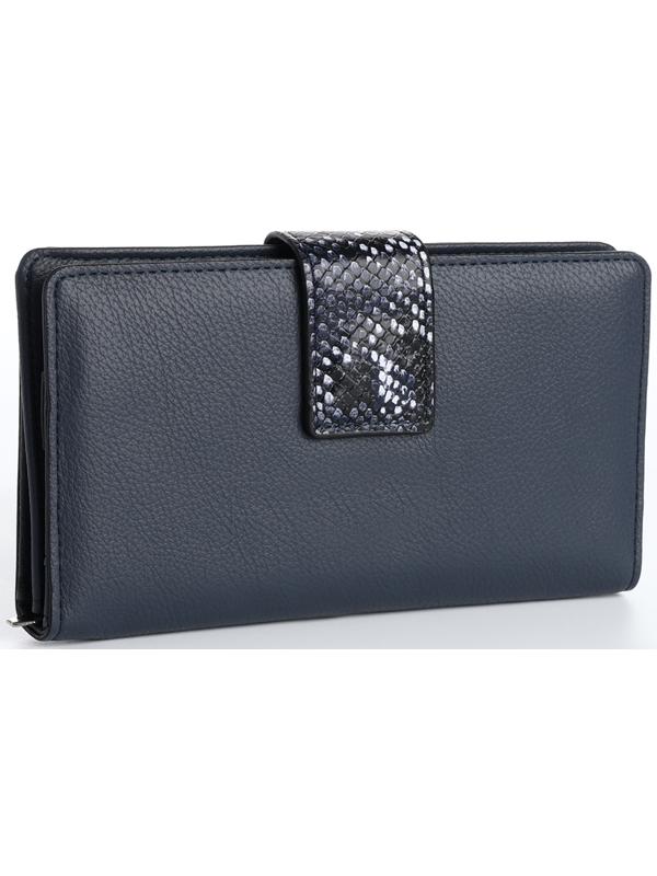 Кошелёк на магните, цвет синий