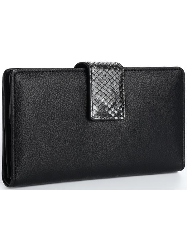 Кошелёк на магните, цвет чёрный