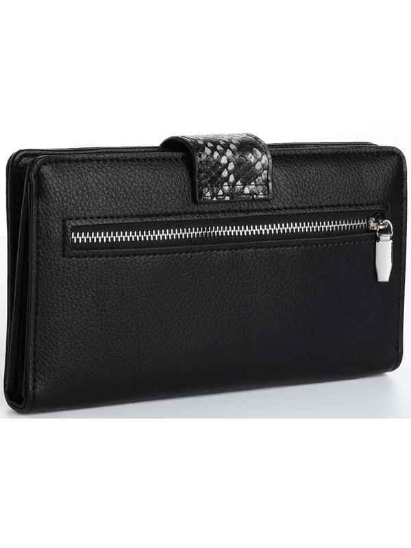 Кошелёк на магните, цвет чёрный