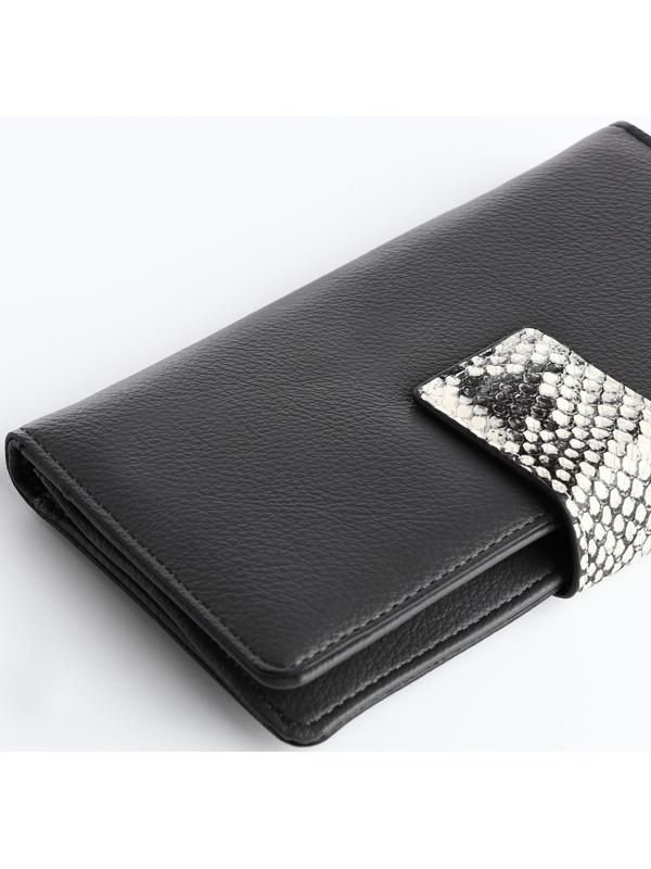 Кошелёк на магните, цвет серый