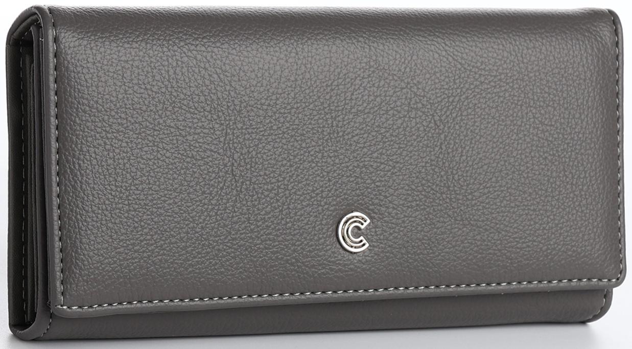 Кошелёк на магните, цвет серый