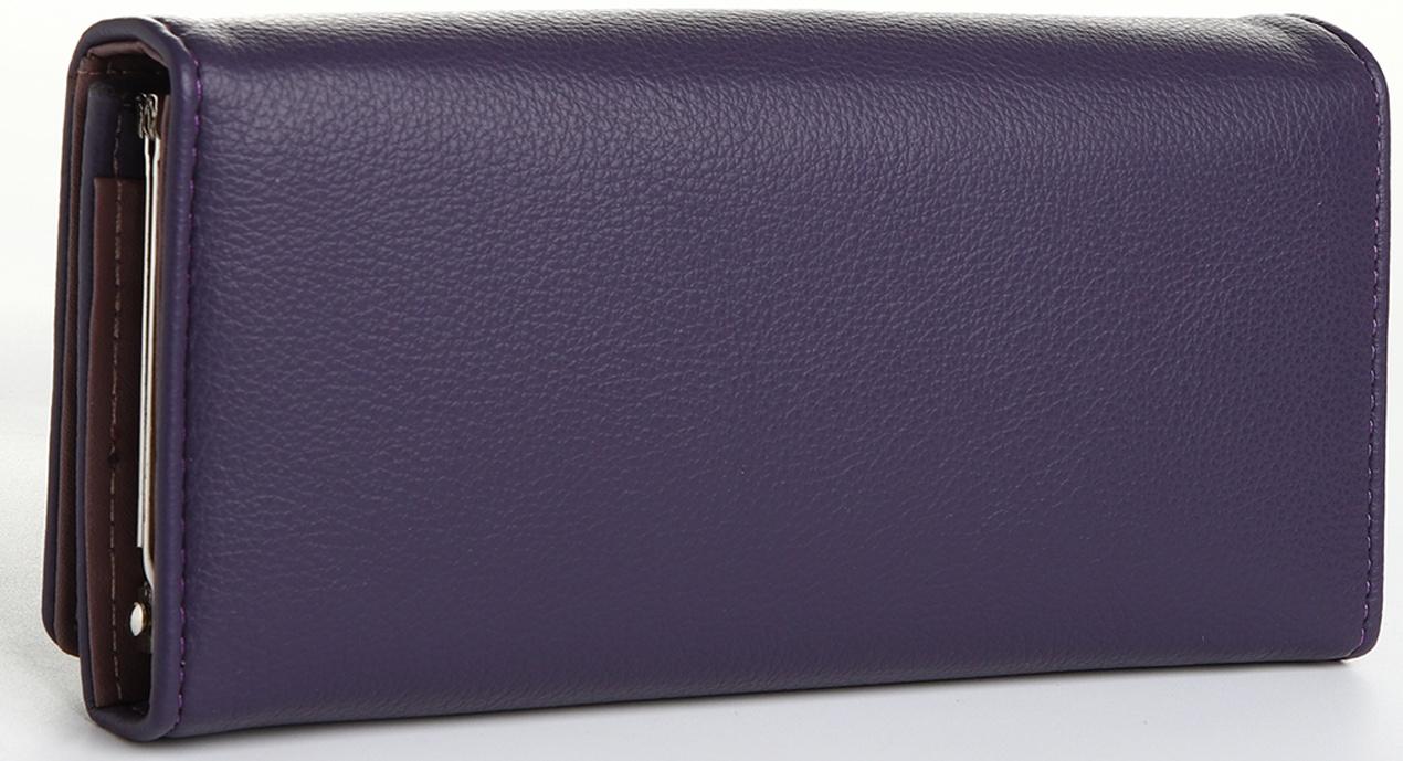 Кошелёк на магните, цвет фиолетовый