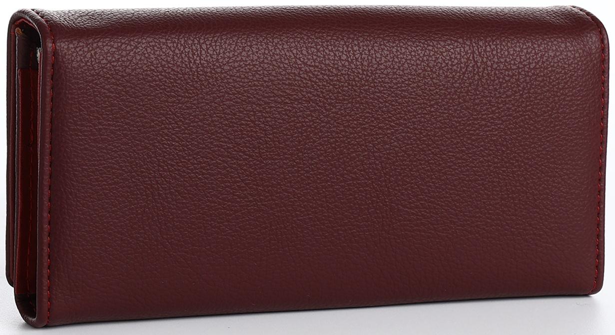 Кошелёк на магните, цвет бордовый
