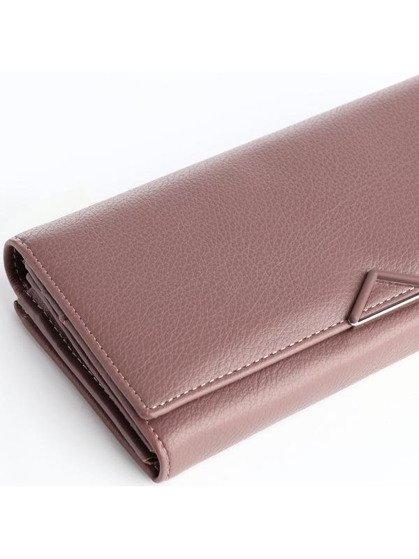 Кошелёк на магните, цвет пудровый