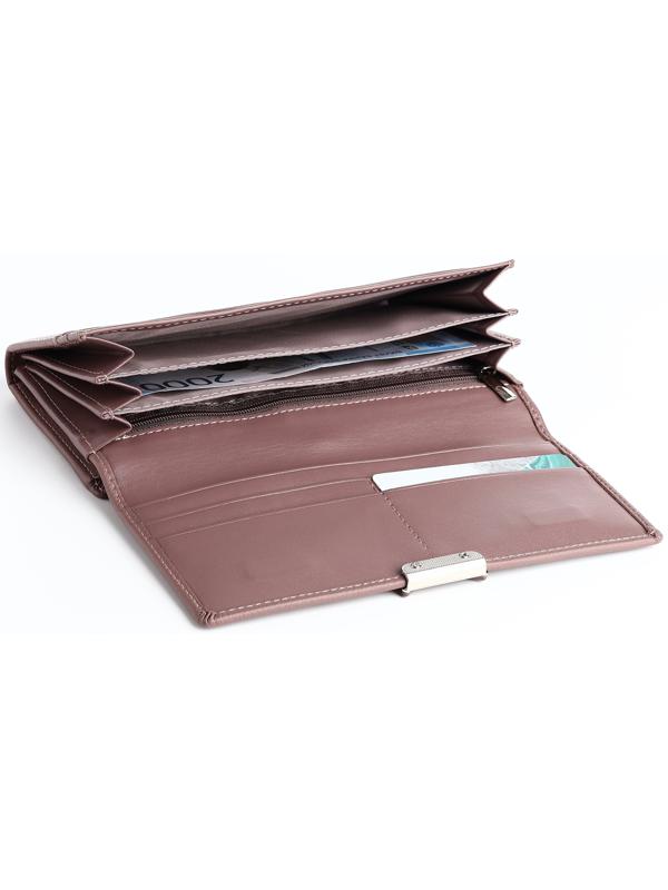 Кошелёк на магните, цвет пудровый