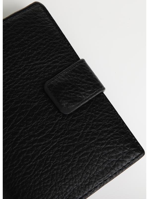 Портмоне на магните 3 в 1, отдел для автодокументов, паспорта, цвет чёрный