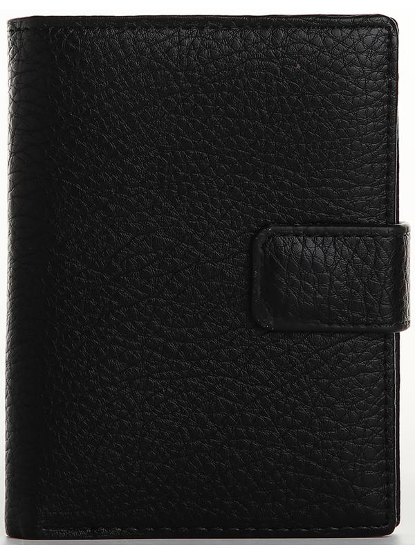 Портмоне на магните 3 в 1, отдел для автодокументов, паспорта, цвет чёрный