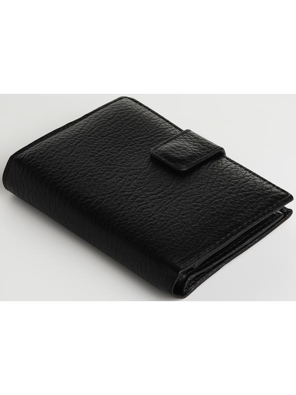 Портмоне на магните 3 в 1, отдел для автодокументов, паспорта, цвет чёрный