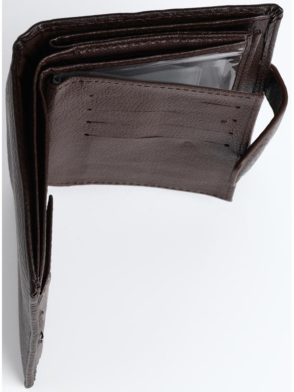 Портмоне на магните 3 в 1, отдел для автодокументов, паспорта, цвет коричневый