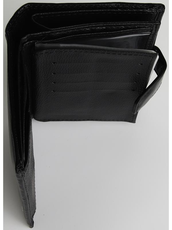 Портмоне на магните 3 в 1, отдел для автодокументов, паспорта, цвет чёрный