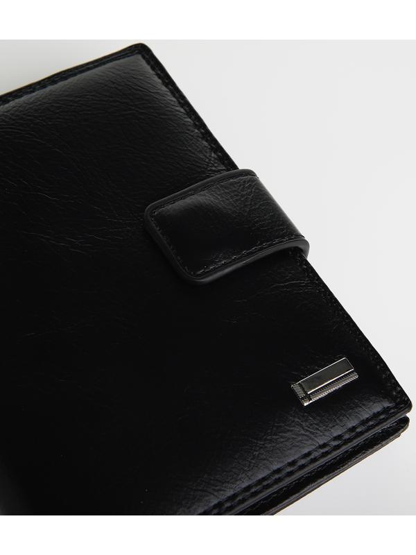 Портмоне на магните 3 в 1, отдел для автодокументов, паспорта, цвет чёрный