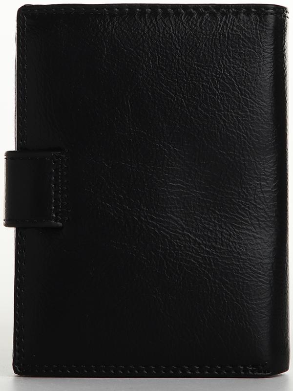 Портмоне на магните 3 в 1, отдел для автодокументов, паспорта, цвет чёрный