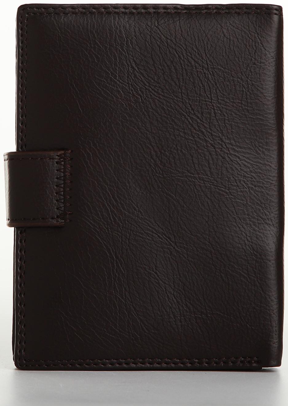 Портмоне на магните 3 в 1, отдел для автодокументов, паспорта, цвет коричневый