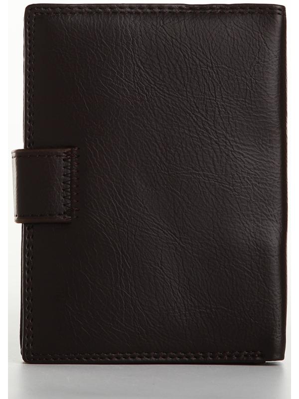 Портмоне на магните 3 в 1, отдел для автодокументов, паспорта, цвет коричневый