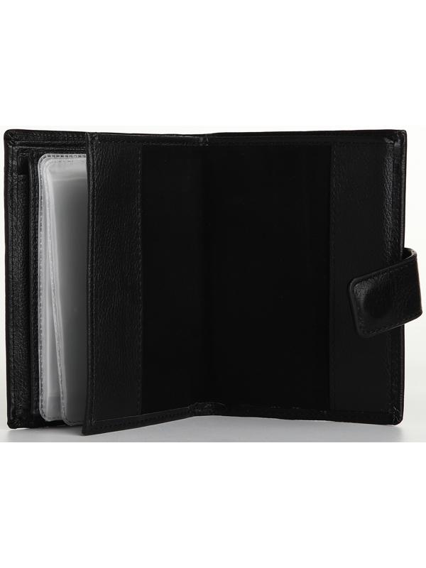 Портмоне на магните 3 в 1, отдел для автодокументов, паспорта, цвет чёрный