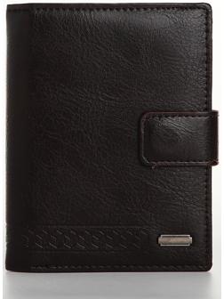 Портмоне на магните 3 в 1, отдел для автодокументов, паспорта, цвет коричневый