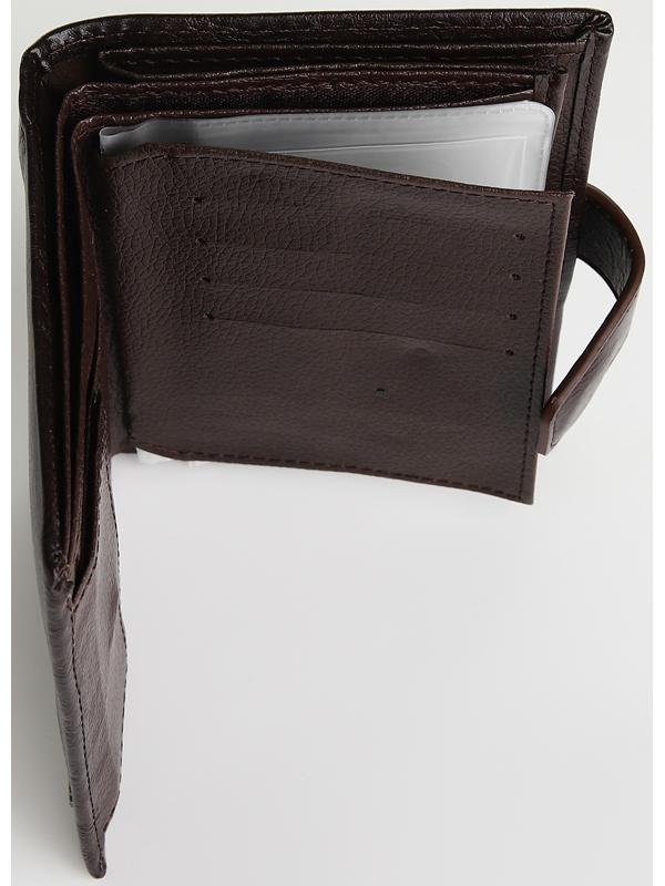 Портмоне на магните 3 в 1, отдел для автодокументов, паспорта, цвет коричневый