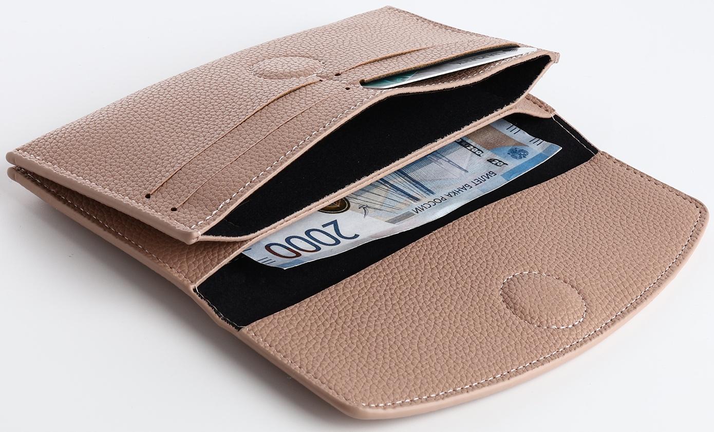 Кошелёк на магните, цвет розовый