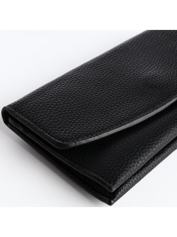 Кошелёк на магните, цвет чёрный