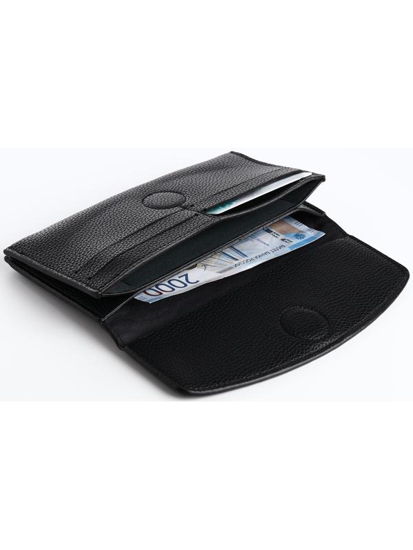 Кошелёк на магните, цвет чёрный