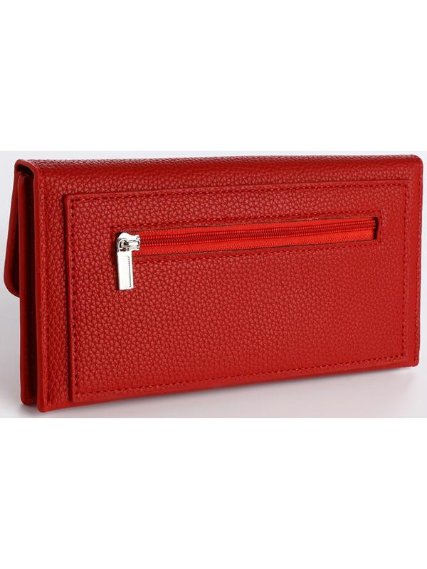 Кошелёк на магните, цвет красный