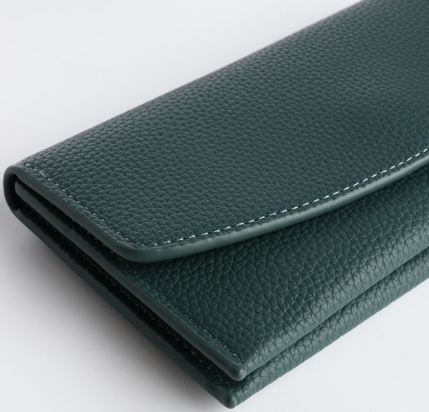 Кошелёк на магните, цвет зелёный