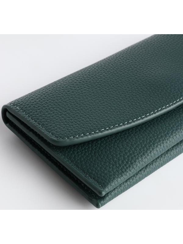 Кошелёк на магните, цвет зелёный