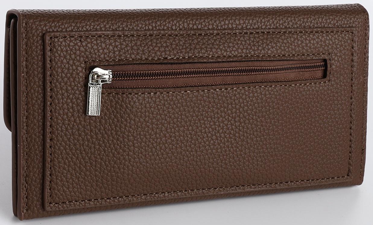 Кошелёк на магните, цвет коричневый