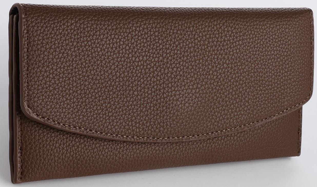 Кошелёк на магните, цвет коричневый