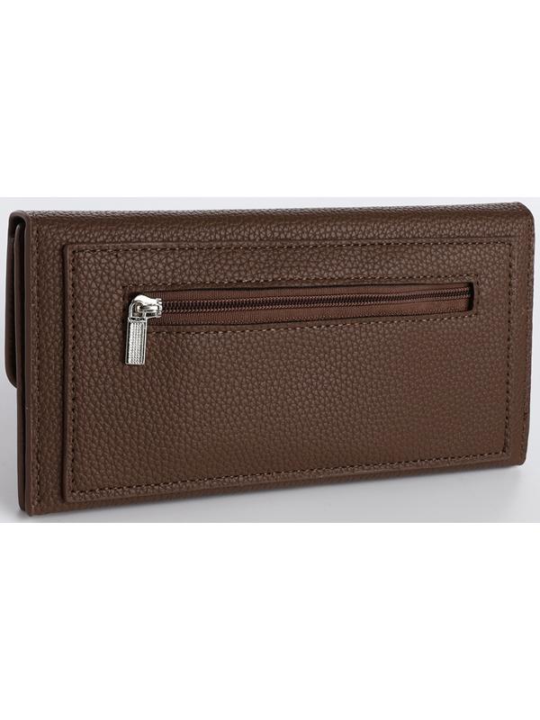 Кошелёк на магните, цвет коричневый