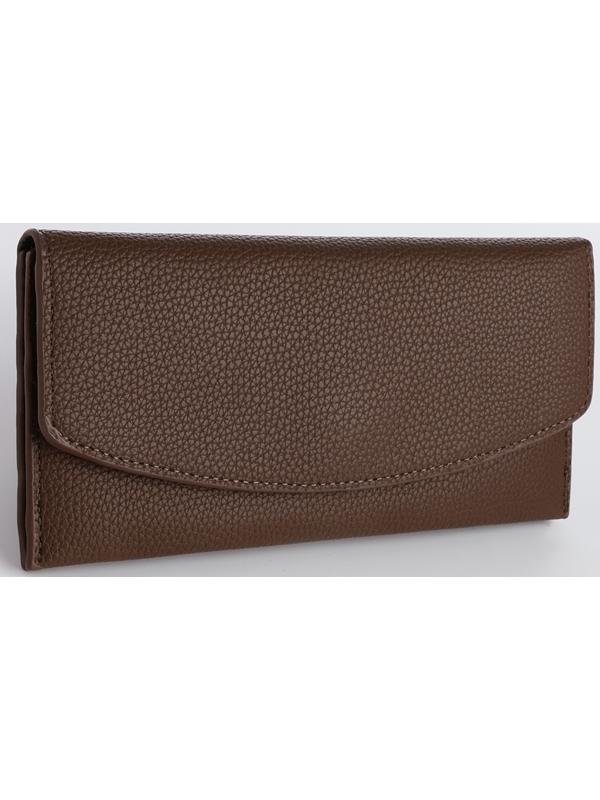 Кошелёк на магните, цвет коричневый