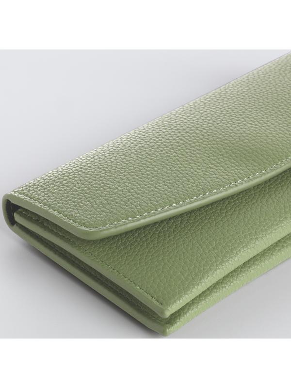 Кошелёк на магните, цвет зелёный