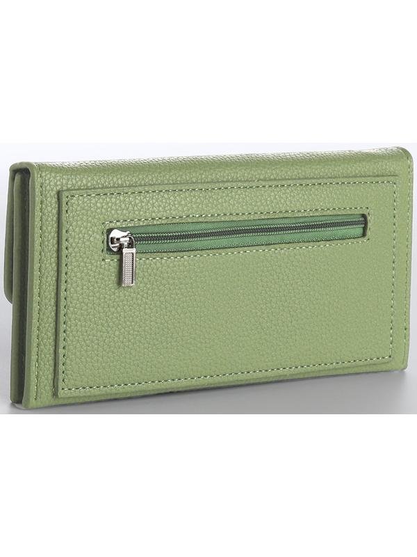 Кошелёк на магните, цвет зелёный