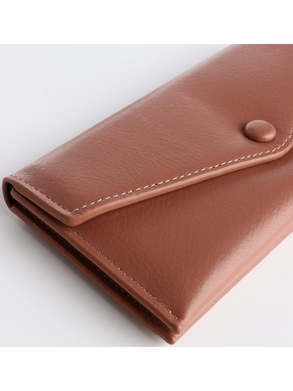 Кошелёк на кнопке, цвет розовый